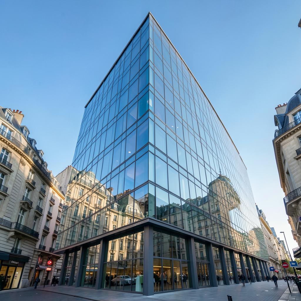 Immeuble tertiaire avec solution de climatisation centralisée