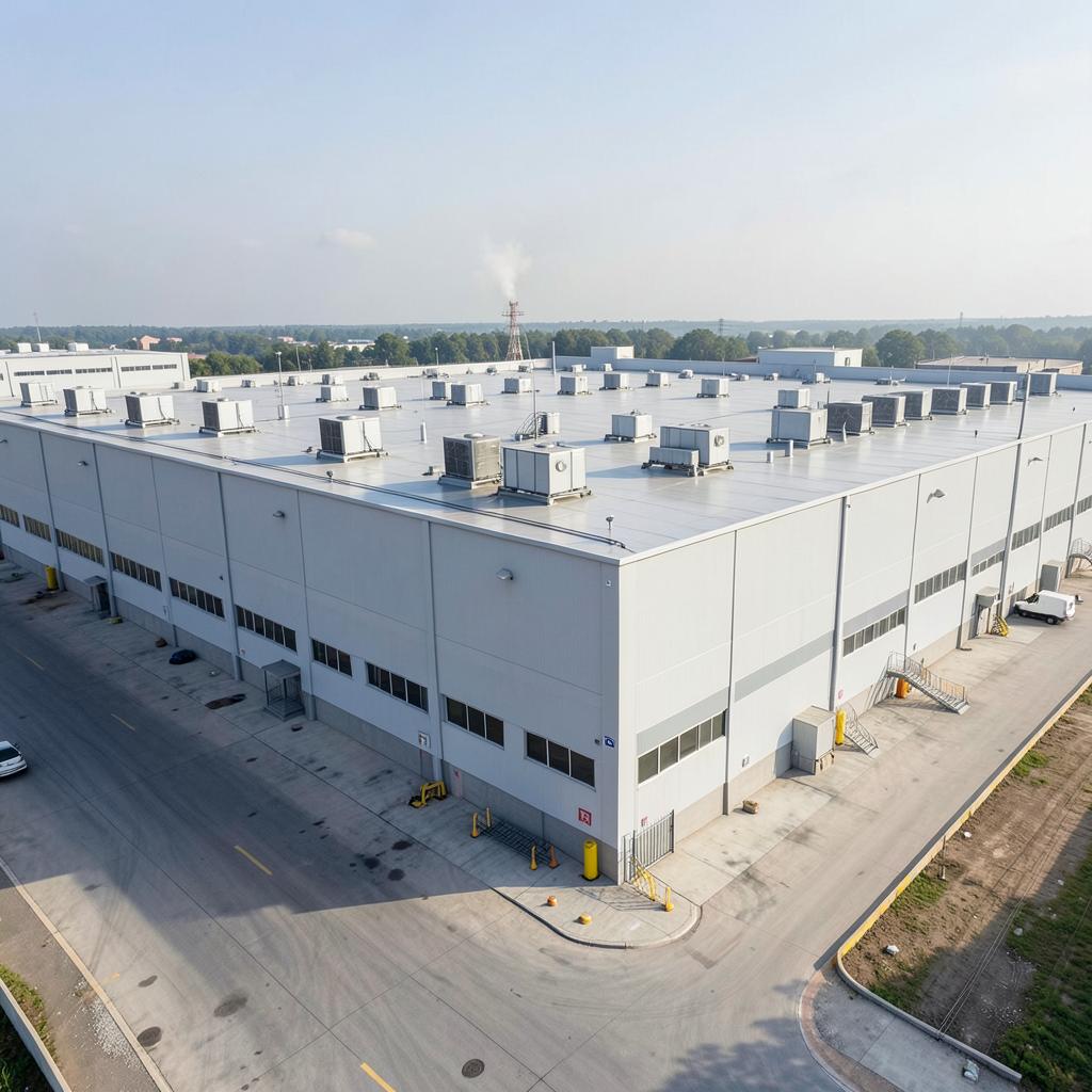 Site industriel équipé d'une solution HVAC complète